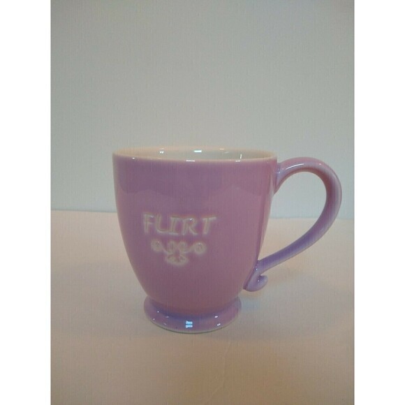 *2/$25* 2006 Starbucks Lavender Embossed Flirt Coffee Mug Cup - Picture 2 of 4